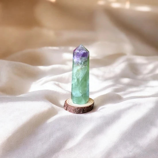 Large Multi Fluorite Crystal Tower Pencil Point for Sale for Balance, Mental Clarity, and Protection Against Negativity | Premium Quality Crystals | @SASARAworld
