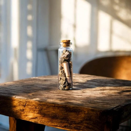 Pyrite Crystal Wish Bottle. Wish Jar. Mini Bottle of Crystals for Wealth, Abundance and Protection Crystal Gift for Him / Her.
Crystal Gift, Manifesting Jar, Manifest Crystals | 5 out of 5 stars | @SASARAworld