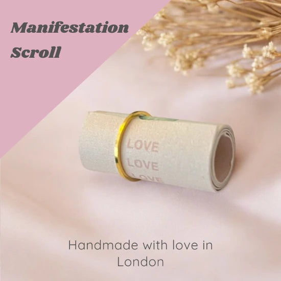 Rose Quartz, Garnet, Amazonite, Peach Moonstone, Lepidolite Crystals for Love and Relationships. Includes manifestation scroll, macrame interchangeable keychain, gift box | @SASARAworld