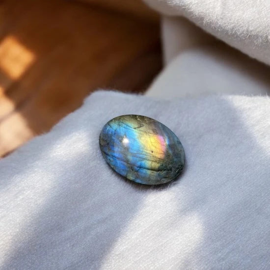 Flashy Labradorite Crystals Palm Stone for Transformation, Inspirations, Shield Against Negative Energy | Premium Quality Crystals | @SASARAworld