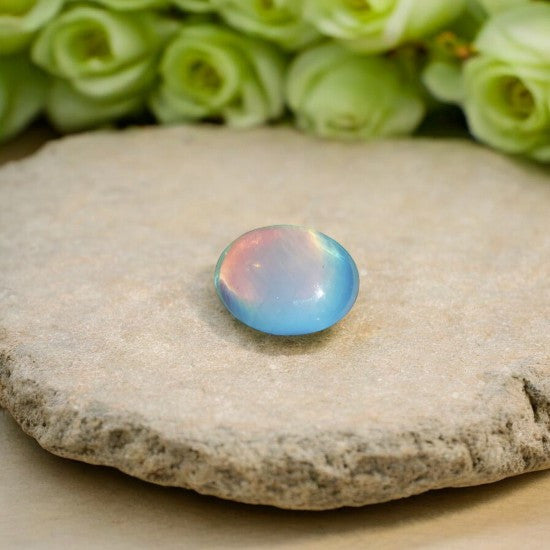 Opalite Palmstone is a man-made, opalescent glass that imitates opal and moonstone. Used for Personal Power and Boost Self-Esteem | Premium Quality Crystals | @SASARAworld