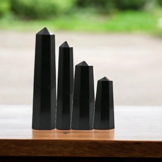 Black Tourmaline Crystal Tower