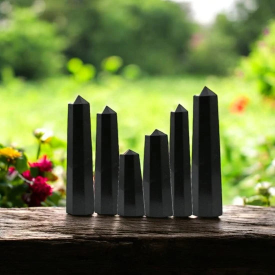 Black Tourmaline Crystal Tower