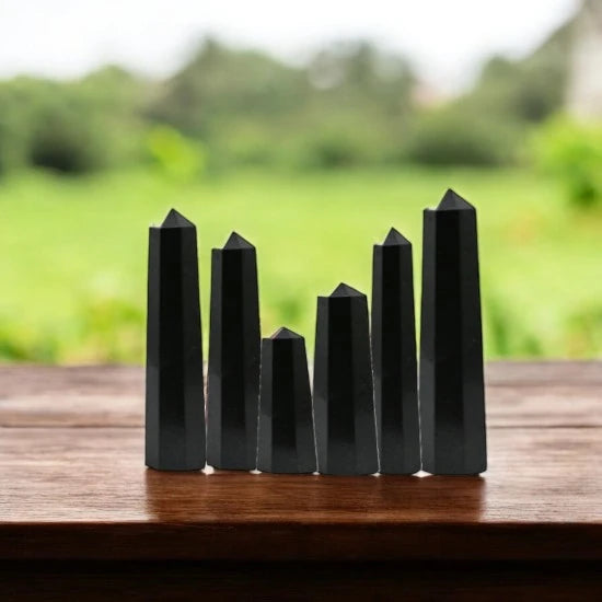 Black Tourmaline Crystal Tower