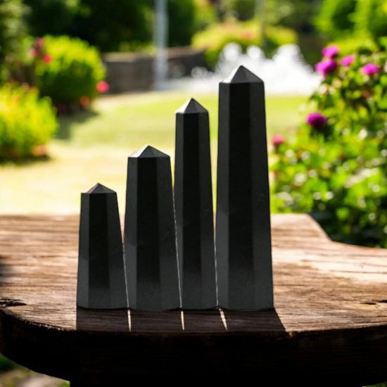 Black Tourmaline Crystal Tower