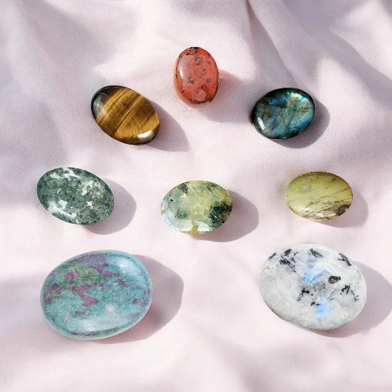 Premium Quality Crystal Palm Stones | @SASARAworld