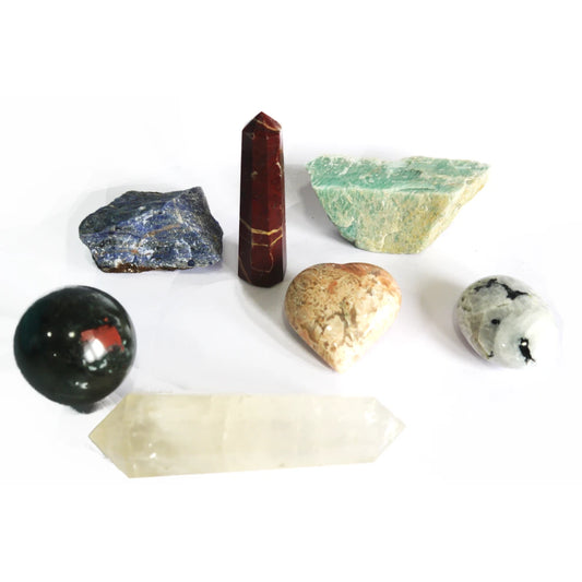 SASARA • Responsibly-Sourced, Genuine Crystals for Pisces (February 19 - March 20): 7 Piece Crystal Set