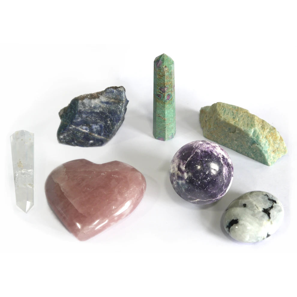 SASARA • Responsibly-Sourced, Genuine Crystals for Sagittarius (November 22 – December 21): 7 Piece Crystal Set
