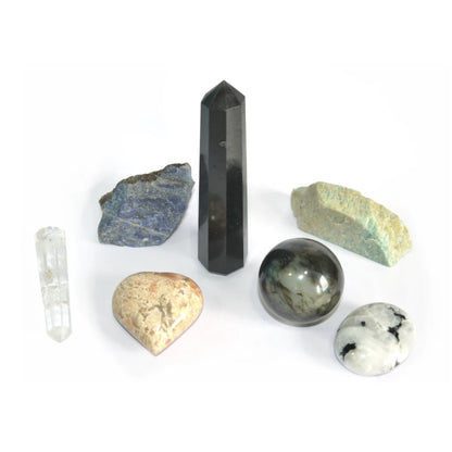 SASARA • Responsibly-Sourced, Genuine Crystals for Scorpios (October 24 – November 21): 7 Piece Crystal Set