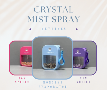 Crystal Spray Keyring Trio