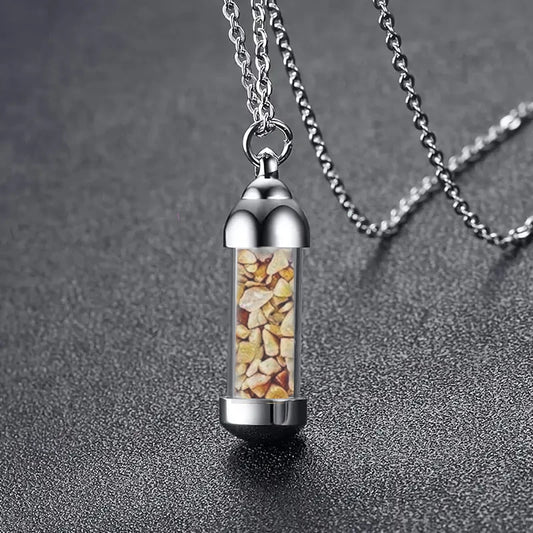 Interchangeable Crystals Necklace, Mix & Match Crystal Necklace Set - Yellow Aventurine Quartz, Silver | @SASARAworld