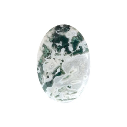Moss Agate Crystal Palm Stone