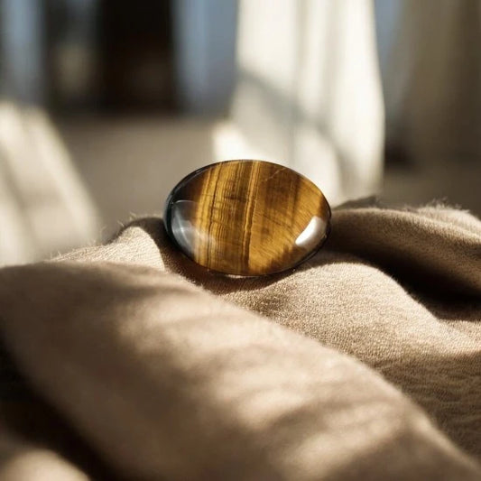 Tiger Eye Palmstone for Confidence, Courage, and Strength | Premium Quality Crystals | @SASARAworld