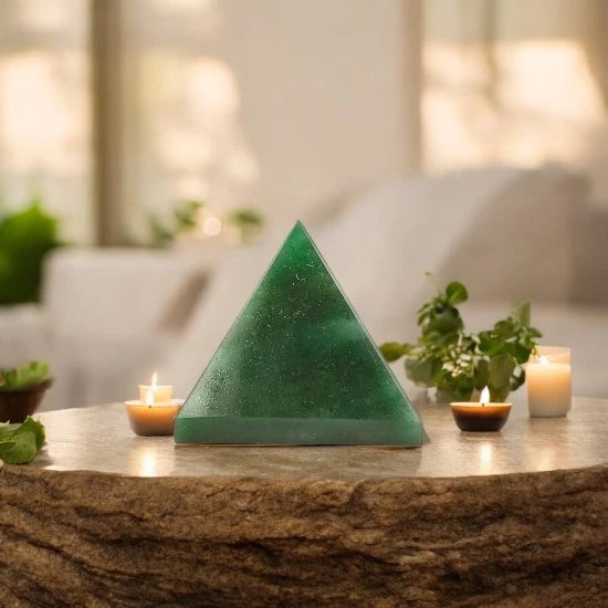 Green Aventurine Crystal Pyramid for Luck, Opportunity, Prosperity and Abundance | Premium Quality Crystals | @SASARAworld