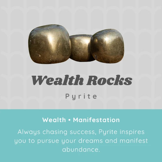 Pyrite for wealth included in the Protection Crystal Set | Premium quality crystals | @SASARAworld