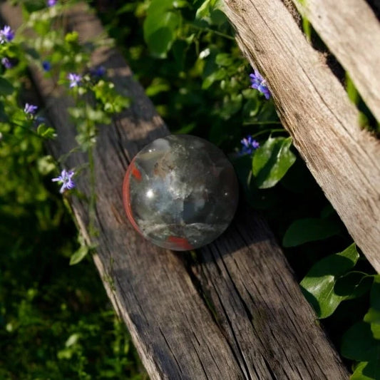 Bloodstone Crystal Sphere