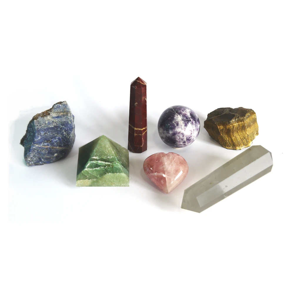 SASARA • Responsibly-Sourced, Genuine Crystals for Spirituality: 7 Piece Crystal Set