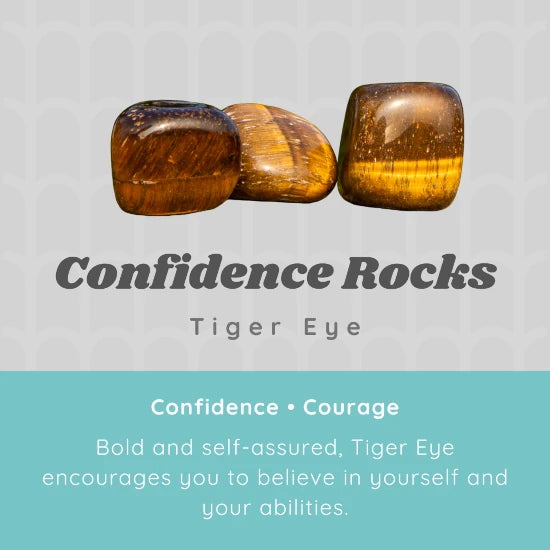 Tiger Eye for confidence, courage and protection included in the Confidence Crystal Set | Premium quality crystals | @SASARAworld