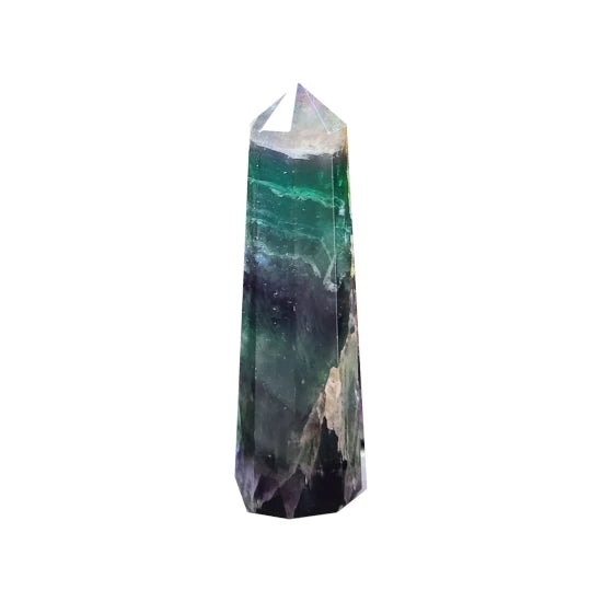 Multi Fluorite Crystal Pencil Tower Point
