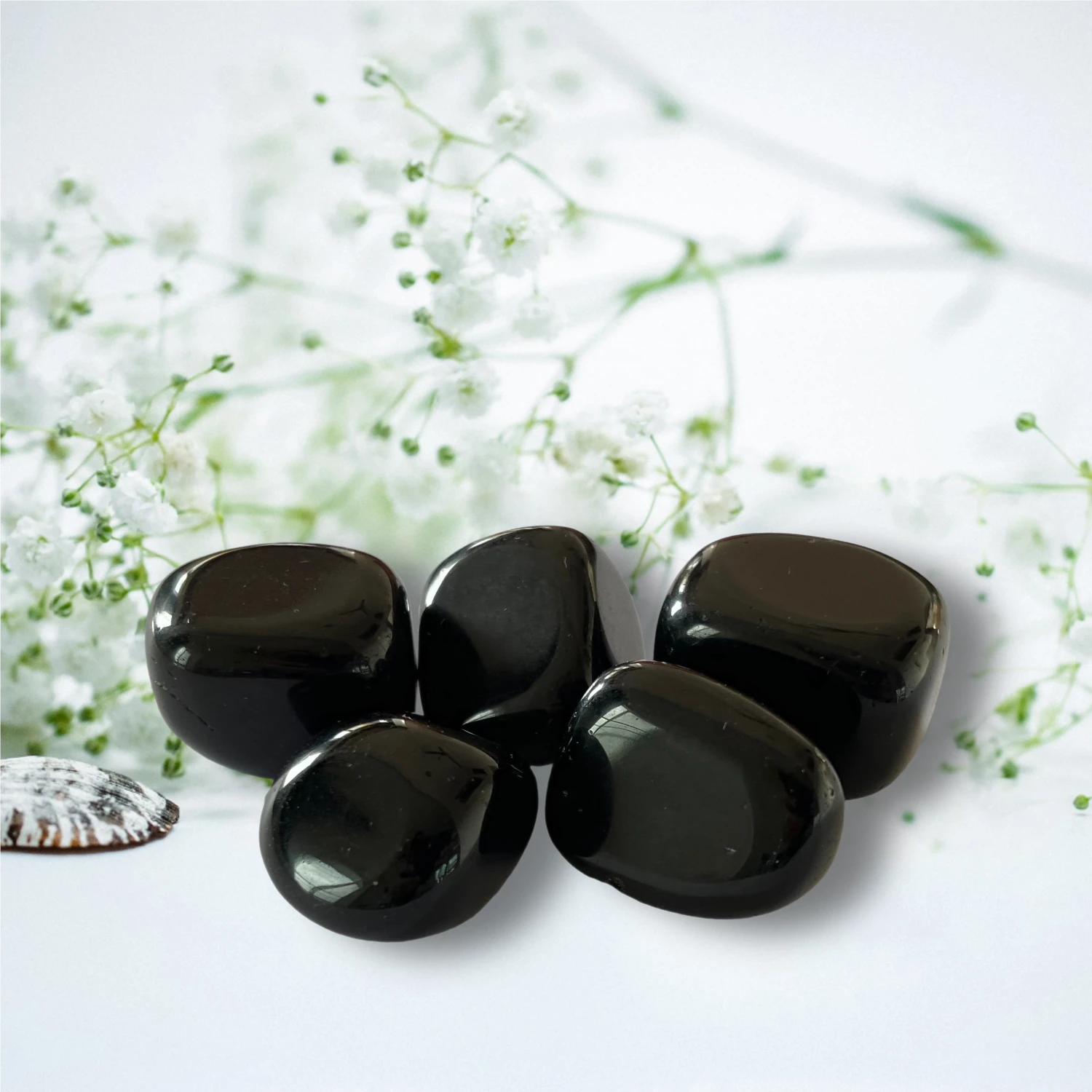 SASARA • Black Obsidian Tumble Stones