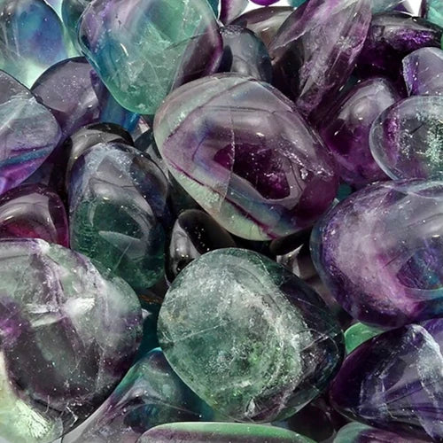 SASARA • Multi-Fluorite Tumble Stones