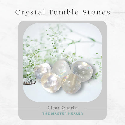 Clear Quartz Crystal Healing Tumble Stone